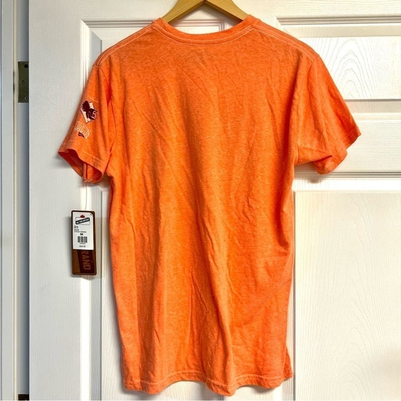 NWT Retro Brand Comfort Tri-Blend Unisex Streaky Orange Tee size M - Picture 6 of 9